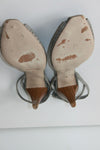 JONAK Sandales Cuir Gris Gris T 40 TBE