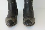 DKODE Mi bottes Tout Cuir Gris et Noir T 37 TBE