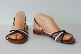 MELLOW YELLOW Spartiates Tout Cuir Tressé T 39 TBE