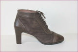 ARGENTA Bottines à lacets Cuir Velours Marron T 39 TTBE