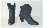 PASTELLE Bottines Boots Cuir Carioca Bleu Nuit T 40 BE