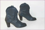 PASTELLE Bottines Boots Cuir Carioca Bleu Nuit T 40 BE