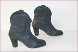 PASTELLE Bottines Boots Cuir Carioca Bleu Nuit T 40 BE