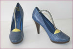 JONAK Escarpins Cuir Bleu Iris T 41 TBE