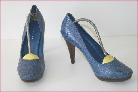 JONAK Escarpins Cuir Bleu Iris T 41 TBE