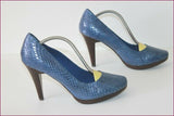 JONAK Escarpins Cuir Bleu Iris T 41 TBE