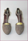 OSMOSE Escarpins Daim Gris Très Hauts Talons T 39 BE