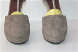 OSMOSE Escarpins Daim Gris Très Hauts Talons T 39 BE