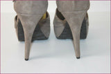 OSMOSE Escarpins Daim Gris Très Hauts Talons T 39 BE