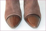 ROSEMETAL Bottines Boots Daim et Cuir Verni Marron T 36 TBE