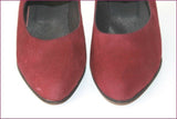 MARC Escarpins Tout cuir Prune T 35 TBE