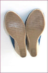 PULL AND BEAR Escarpins Compensés Synthétique Bleu T 37 TBE