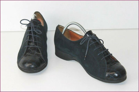 ERIC LOMAIN Bottier Derby Cuir Bleu Pétrole T 39 BE