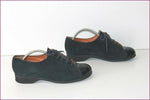 ERIC LOMAIN Bottier Derby Cuir Bleu Pétrole T 39 BE