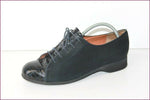 ERIC LOMAIN Bottier Derby Cuir Bleu Pétrole T 39 BE