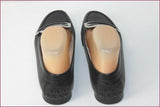 TOD'S Escarpins Mocassins Cuir Noir T 36.5 IT / T 37. 37.5 FR TBE