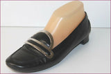 TOD'S Escarpins Mocassins Cuir Noir T 36.5 IT / T 37. 37.5 FR TBE