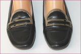 TOD'S Escarpins Mocassins Cuir Noir T 36.5 IT / T 37. 37.5 FR TBE