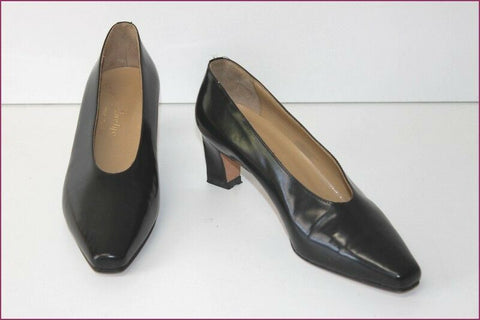 LAETYO Escarpins Tout Cuir Noir T 35 TTBE