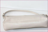 ZARA Sac Pochette Tout Cuir Beige Clair TTBE