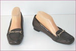JONES NEW YORK Escarpins Mocassins Tout Cuir Marron Foncé T 37.5 BE