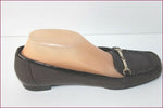 JONES NEW YORK Escarpins Mocassins Tout Cuir Marron Foncé T 37.5 BE