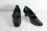 Vintage Escarpins ALEXANDRIA Tout Cuir Verni T 34  TTBE