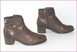 TOMMY HILFIGER Boots Femme Cuir Marron T 42 TBE