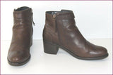 TOMMY HILFIGER Boots Femme Cuir Marron T 42 TBE