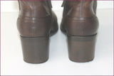 TOMMY HILFIGER Boots Femme Cuir Marron T 42 TBE