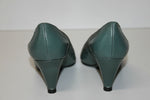MANFIELD Escarpins Vintage tout Cuir Vert T 35 BE