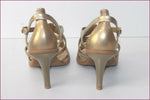 MELISSA Escarpins Sandales Synthétique Doré T 4.5 US / T 35.5 TBE