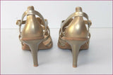 MELISSA Escarpins Sandales Synthétique Doré T 4.5 US / T 35.5 TBE