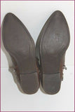 ZARA Boots Cuir Marron Petits Talons T 36 TBE