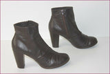 SAN MARINA Boots Cuir Marron Foncé T 40 BE