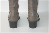 BOCAGE Bottes Genoux Pointues Cuir Taupe T 37 TBE