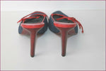 RODOLPHE MENUDIER Escarpins Pointus Cuir et Jean Talons fins T 38 TBE