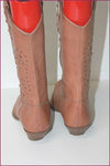FRENZY Mi Bottes Pointues Cuir Marron Clair T 40 TBE