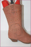 FRENZY Mi Bottes Pointues Cuir Marron Clair T 40 TBE