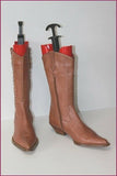 FRENZY Mi Bottes Pointues Cuir Marron Clair T 40 TBE