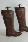 Bottes 3 SUISSES Cuir Cognac T 38 TTBE