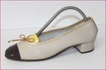 INTEMPORELLE By François Larré Ballerines Tout Cuir Beige T 36 TTBE