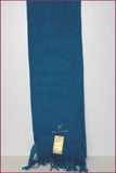 ALPACA CAMARGO Echarpe Bleue Made In Péru ETAT NEUF