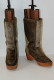 VINTAGE Bottes Fourrées CHAMOIS Modèle PICHETTE  T 36.5 TBE