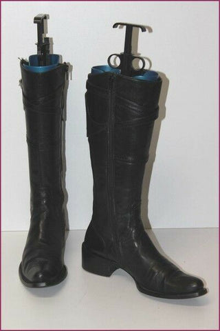 SAMZIO Bottes Cuir Noir Doublées Cuir T 35 BE