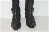 SERGIO CONTI Bottes Cuir Noir Doublées Cuir  T 39 BE