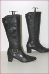 SERGIO CONTI Bottes Cuir Noir Doublées Cuir  T 39 BE