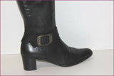 SERGIO CONTI Bottes Cuir Noir Doublées Cuir  T 39 BE