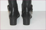 SERGIO CONTI Bottes Cuir Noir Doublées Cuir  T 39 BE