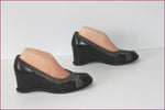 STEPHANE KELIAN Escarpins Cuir Talons Compensés T 4.5 / 37.5 BE
